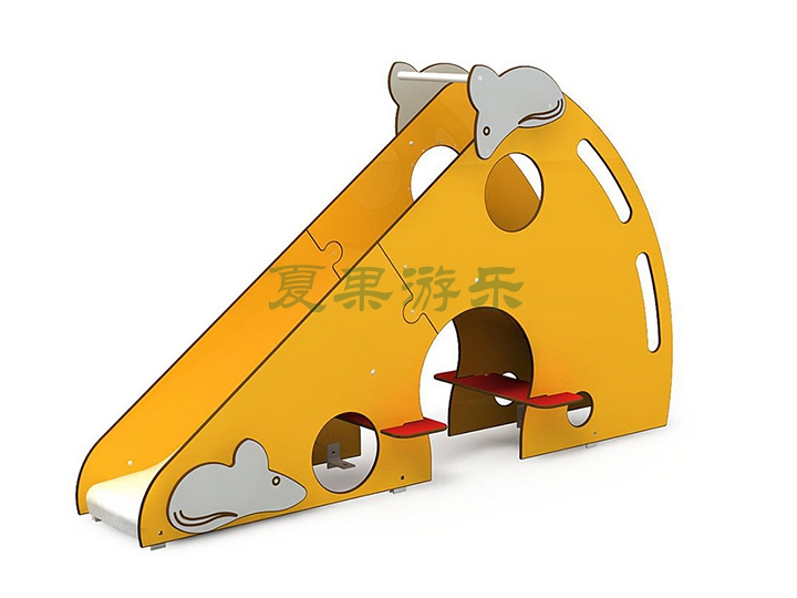 奶酪造型PE板儿童滑梯