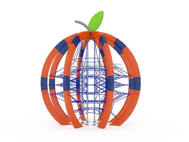 苹果造型儿童攀爬柱形网