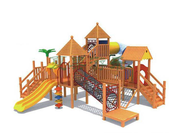儿童定制户外木质幼儿园滑梯