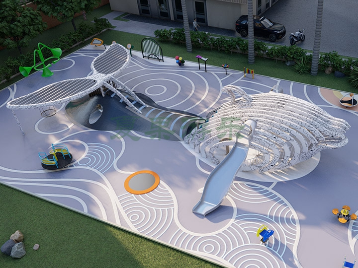 海豚造型儿童公园设施