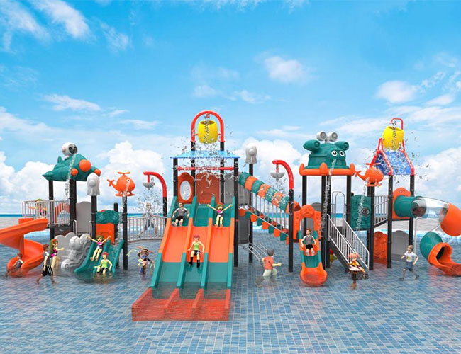 儿童塑料泳池滑梯