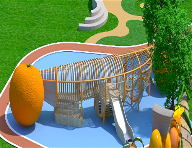 水果造型不锈钢滑梯